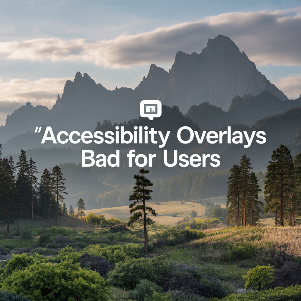 The Negative Impact of Accessibility Overlays: Why They're Bad for Users