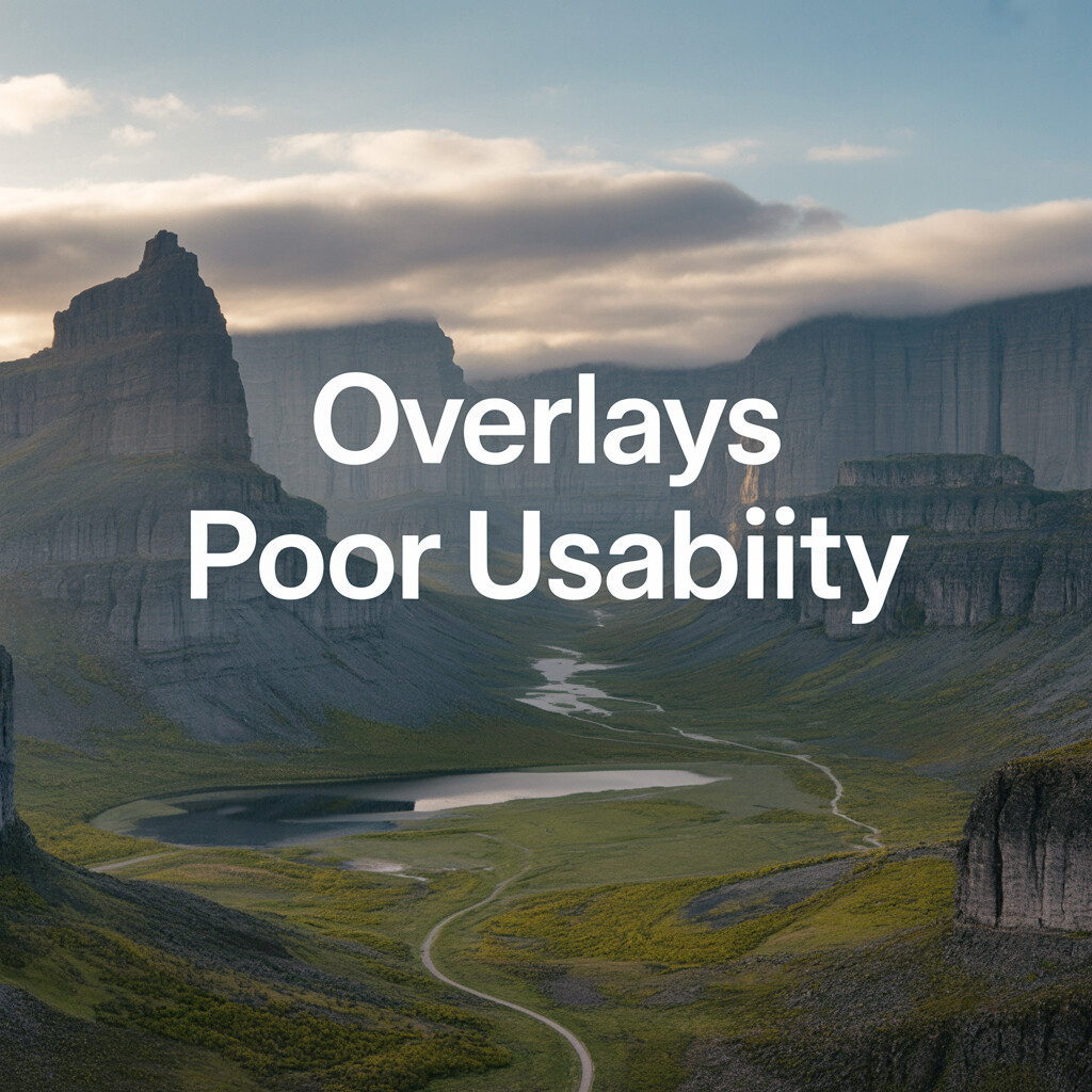 Discover How to Identify and Resolve Overlays Poor Usability with Ease