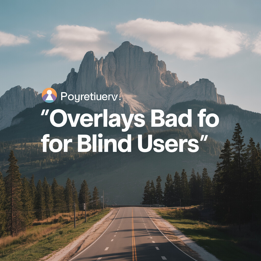 The Hidden Costs: Overlays Bad for Blind Users - Impact on Trust and Brand Reputation
